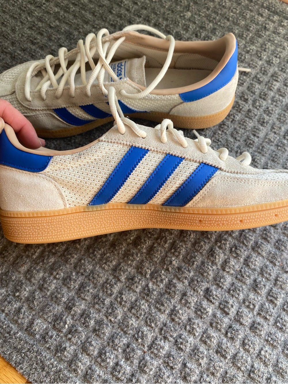 adidas Handball Spezial Men’s Sneakers Cream white/blue/sandstone - Picture 3 of 14